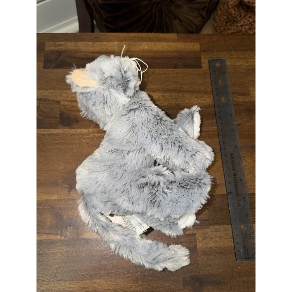 Ganz Webkinz Silversoft Cat HM222 Plush Stuffed Kitty Grey White Soft No Code